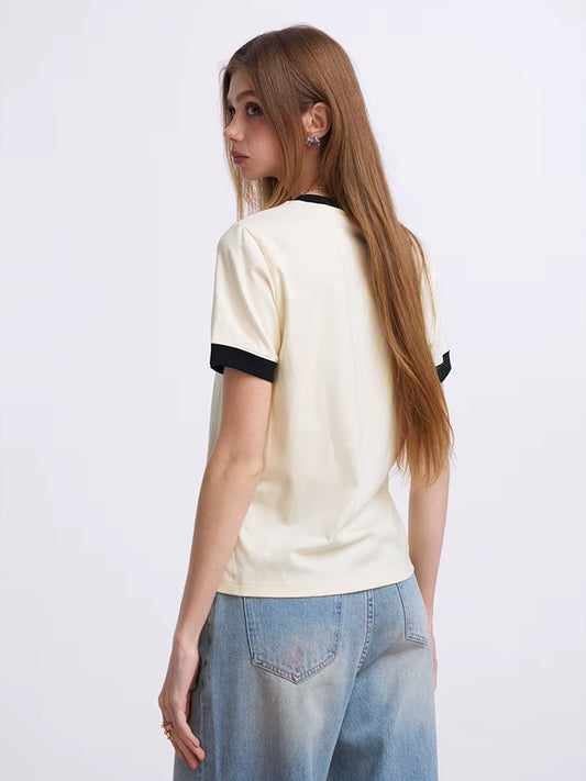 T-Shirt Ringer Foto Vintaj