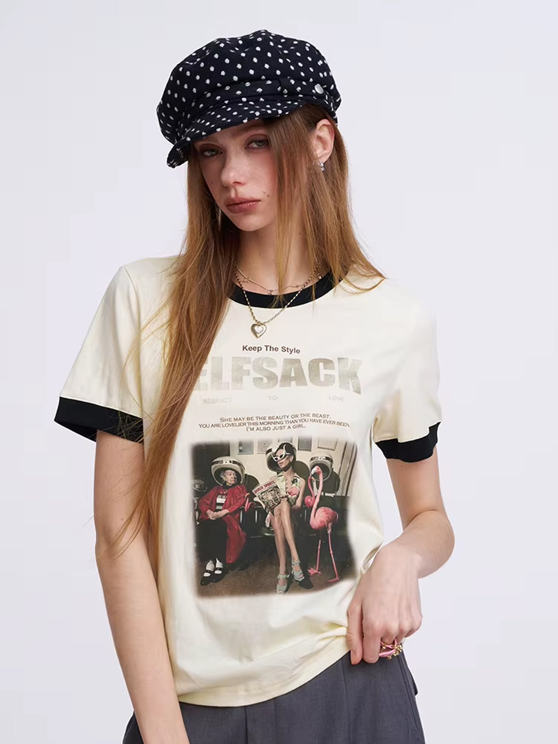 T-Shirt Ringer Foto Vintaj