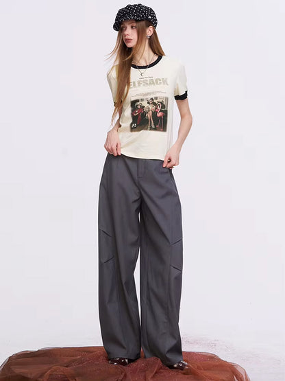 T-Shirt Ringer Foto Vintaj