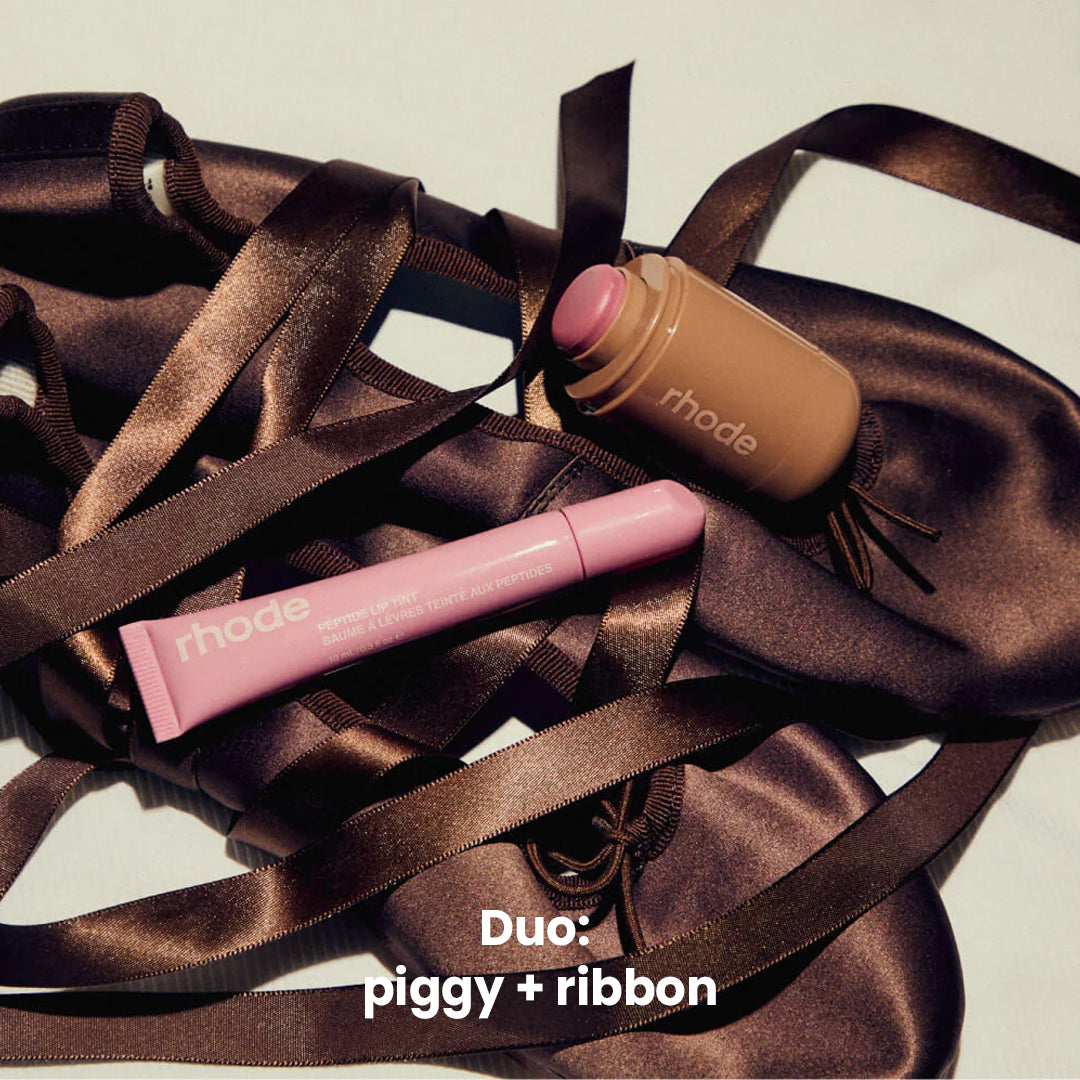 Rhode Duo Pemerah Pipi Poket + Pewarna Bibir Peptida
