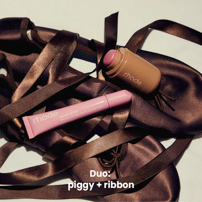 Rhode Duo Pemerah Pipi Poket + Pewarna Bibir Peptida