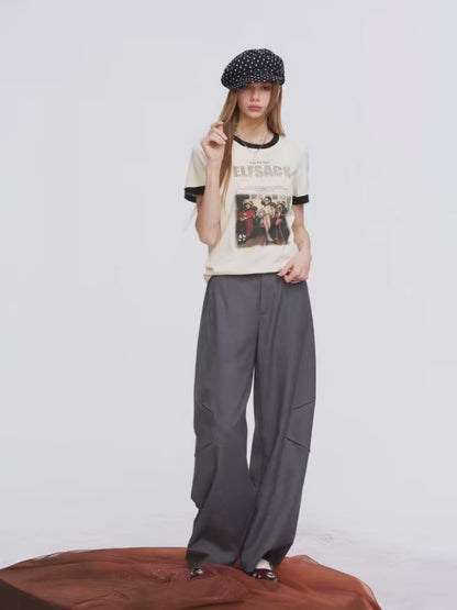T-Shirt Ringer Foto Vintaj